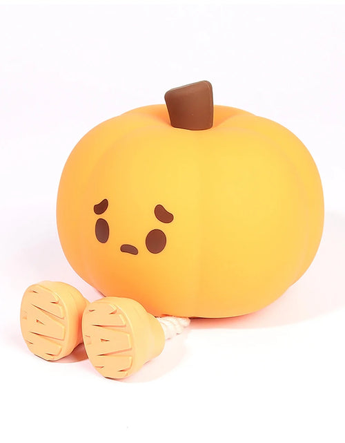 Load image into Gallery viewer, Halloween Pumpkin Night Light Cute Soft Silicone Safe Lamp Decorations Timing Dimmable Bedside Decor Kids Babies Halloween Gifts
