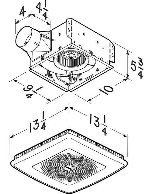 Load image into Gallery viewer, Sensonic Series 110 CFM Ceiling Bathroom Exhaust Fan with Speaker and Bluetooth Wireless Technology
