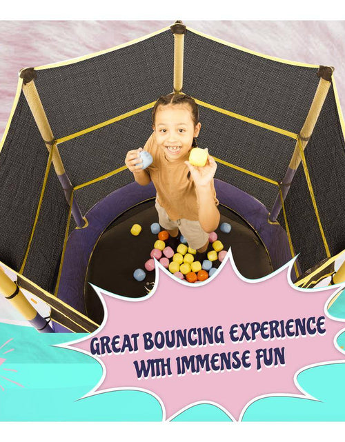 Load image into Gallery viewer, Machrus  55 In. Kiddy Trampoline and Enclosure Set Easy Assembly
