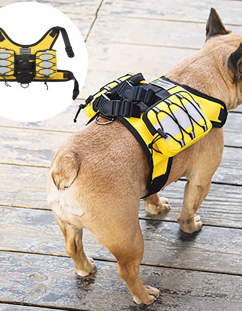 Load image into Gallery viewer, Tactical Dog Harness Backpack Nylon Pet Training Vest with Self Carry Backpack Dog Harness for Small Medium Big Dogs
