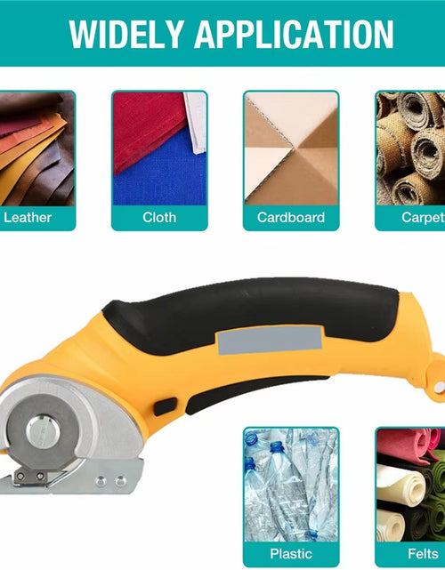 Load image into Gallery viewer, Electric Scissors Rechargeable Cordless Electric Cutter Shear for Cardboard Leather Fabric Scrapbook Carpet Electric Rotary Cutt
