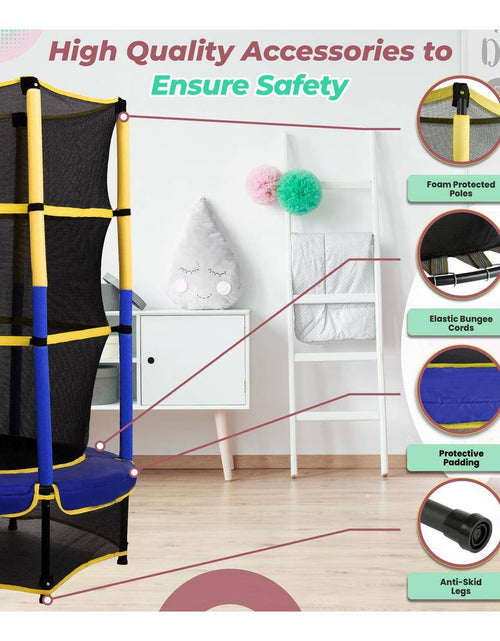 Load image into Gallery viewer, Machrus  55 In. Kiddy Trampoline and Enclosure Set Easy Assembly
