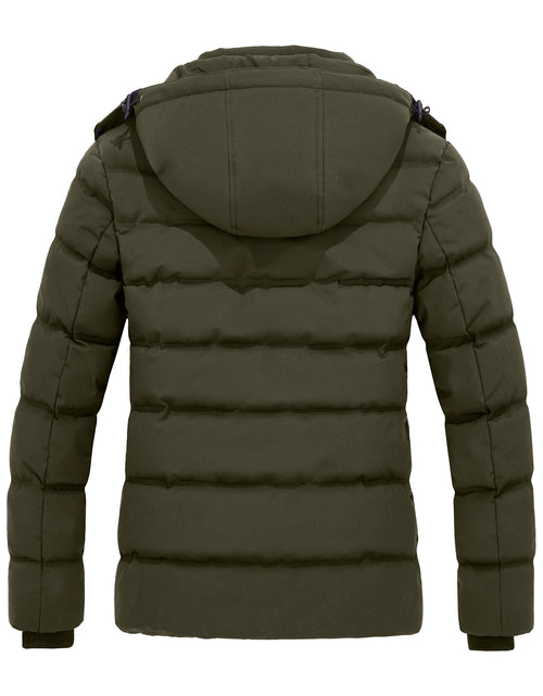 Load image into Gallery viewer, Women&#39;S plus Size Puffer Jacket Warm Outerwear Coat Quilted Winter Jacket with Hood Brown XL
