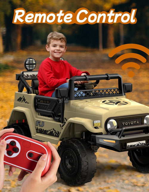 Load image into Gallery viewer, Kids Car Electric Car for Kids- Kids Jeep Remote Control Ride on Car for Todd...
