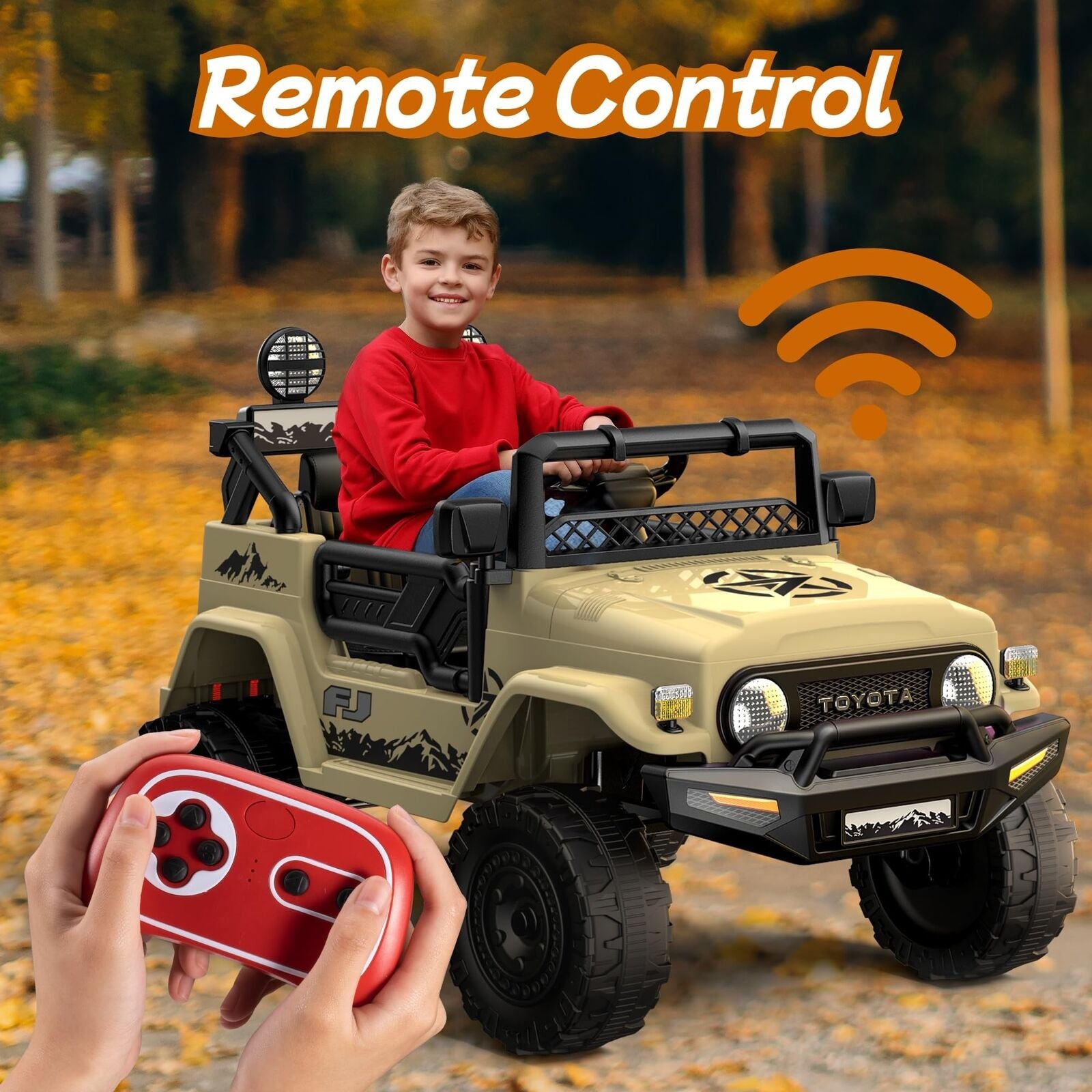 Kids Car Electric Car for Kids- Kids Jeep Remote Control Ride on Car for Todd...