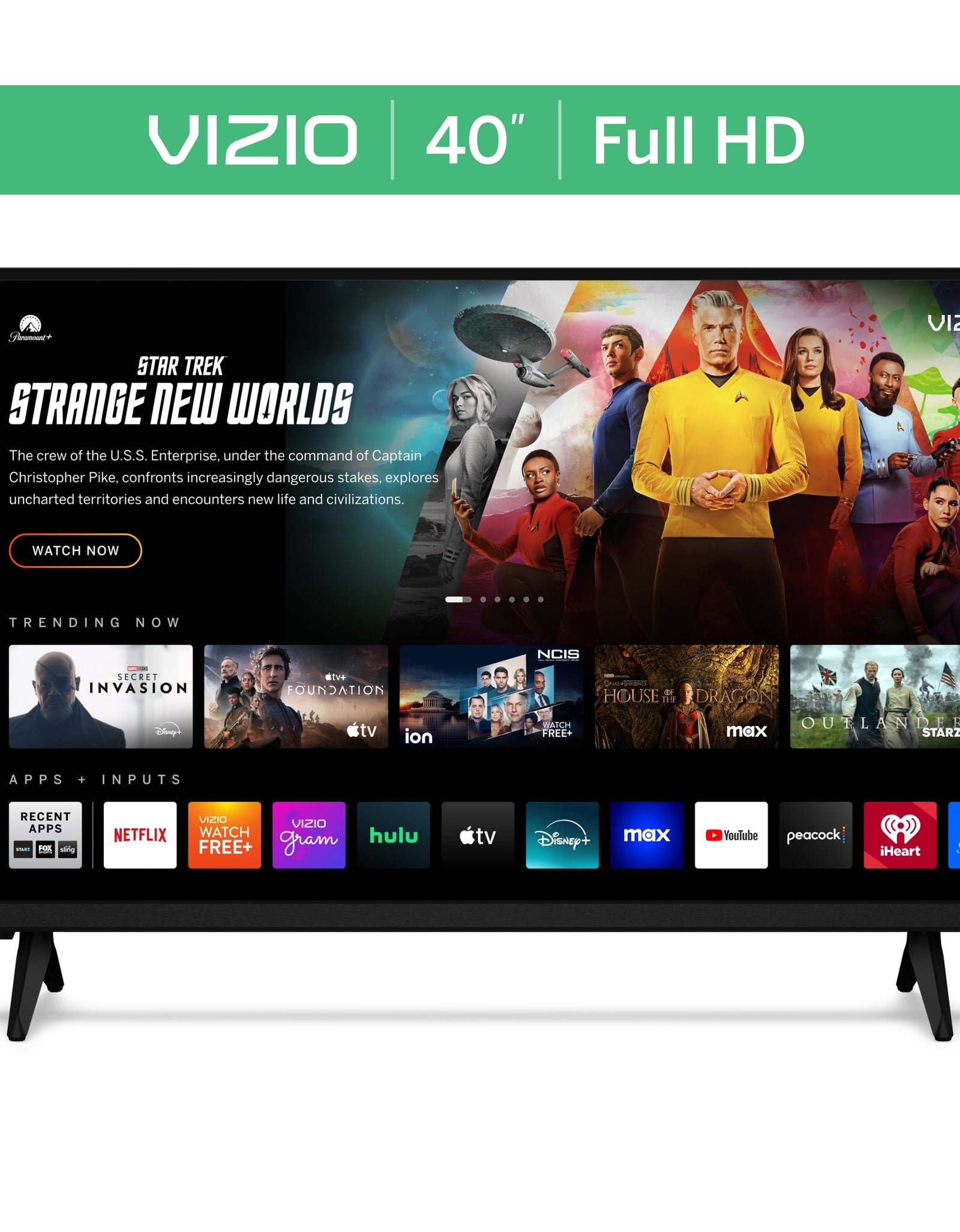 40" Class Full HD 1080P LED Smart TV (New) VFD40M-08