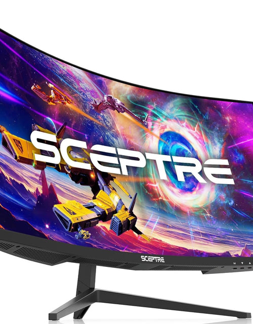 Load image into Gallery viewer, 30-Inch Curved Gaming Monitor 21:9 2560X1080 Ultra Wide Ultra Slim HDMI Displayport up to 200Hz Build-In Speakers, Metal Black (C305B-200UN1)
